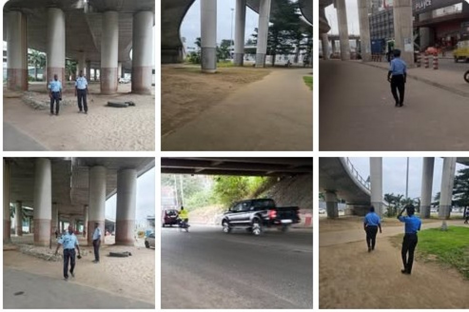 Côte d'Ivoire : Marcory, la Police lance une opération spéciale d'aseptisation des dessous des ponts et échangeurs