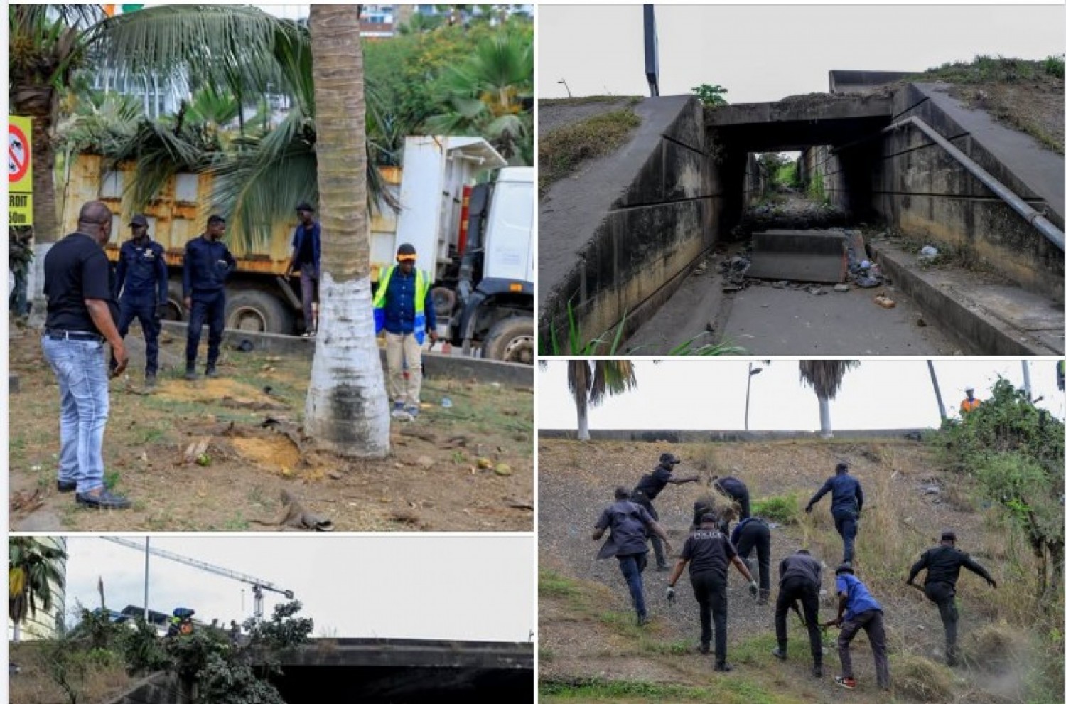 Côte d'Ivoire : Opération de salubrité au Plateau, après la baie lagunaire, le District s'attaque aux abords des ponts et échangeurs de la commune