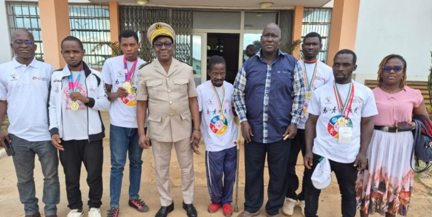 Côte d'Ivoire : Gagnoa, les médaillés de Special Olympics présentés au préfet du Gôh
