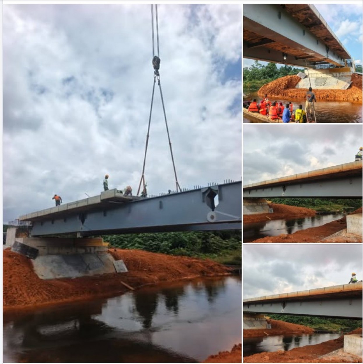 Côte d'Ivoire : Adiaké, l'état d'avancement du chantier de construction du pont de Toumanguié