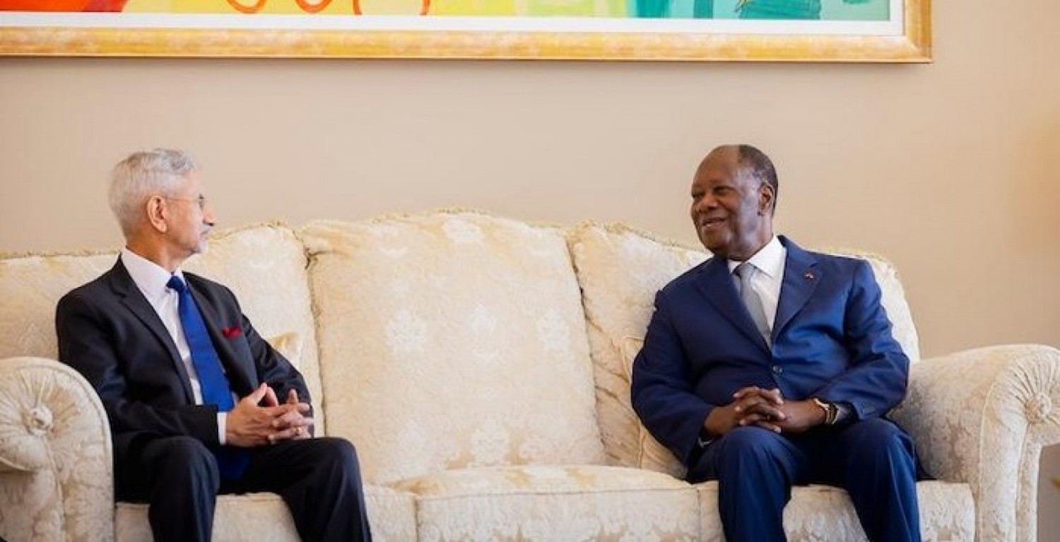 Côte d'Ivoire-Inde : Croissance, Alassane Ouattara reçoit Subrahmanyam Jaishankar