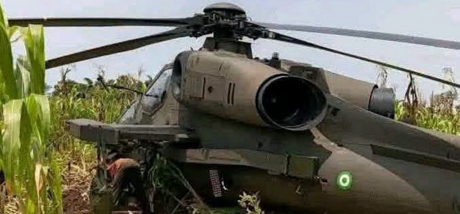 Nigeria :  Atterrissage d'urgence d'un hélicoptère de l'Armée à Makurdi