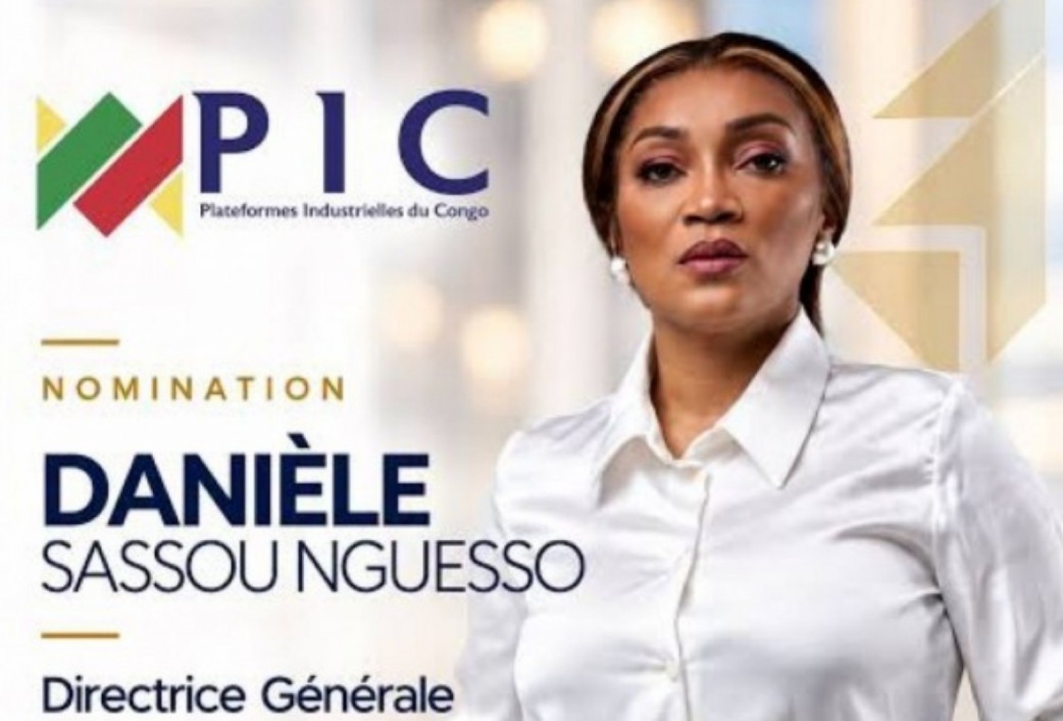 Congo : Danièle Sassou Nguesso prend la tête des Plateformes industrielles du Congo