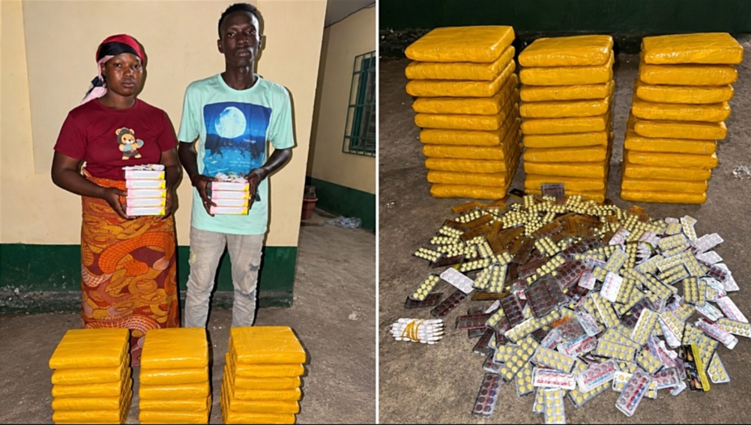 Côte d'Ivoire : Mondoukou, plus de 53 kg de cannabis saisis, deux individus interpellés
