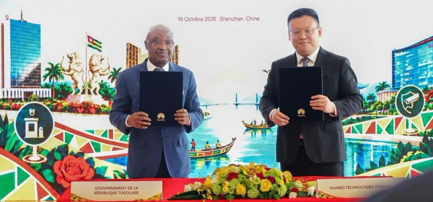 Togo :  Partenariat avec Huawei pour des innovations technologiques