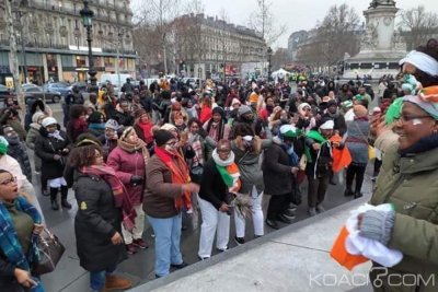 Côte d'Ivoire:  Paris pris d'assaut pour réclamer la libération immédiate de Gbagbo et Blé Goudé