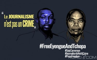 Cameroun : Les défenseurs des medias lancent une campagne pour la libération de deux journalistes