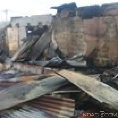 Côte d'Ivoire : Bouaflé, un incendie déclaré au quartier Commerce, important dégà¢t matériel mais pas de perte en vie humaine