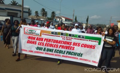 Côte d'Ivoire : Région du Gôh,  une marche de protestation des responsables du secteur éducatif privé contre les perturbations des cours dans le privé