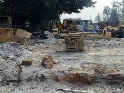 Côte d'Ivoire : Drame à  Zuenoula, la scierie d'un opérateur économique part en fumée, d'importants dégà¢ts matériels