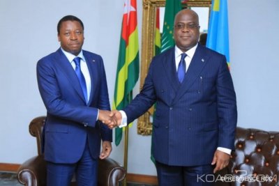 Togo-RDC : Raisons de la visite de Gnassingbé chez Tshisekedi