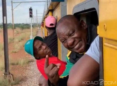 Afrique du Sud  : En campagne, Cyril Ramaphosa bloqué dans un train pendant 4h