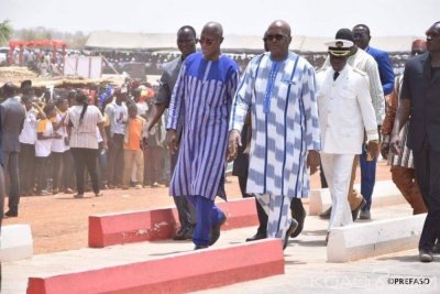 Burkina Faso : Inauguration de la route Koupela-Bitou-Cinkansé-frontière du Togo, longue de 150 kms