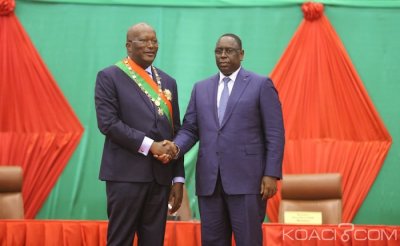 Burkina Faso : Le président Kaboré à  Dakar pour l'investiture de Macky Sall