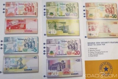 Ghana : Dévoilement de nouveaux billets Ghana Cedi pour le 06 mai
