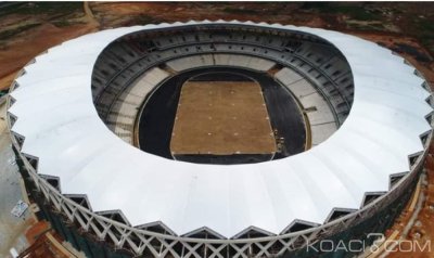 Côte d'Ivoire : CAN 2023, les travaux du  stade Olympique d'Ebimpé avancent à  grand pas