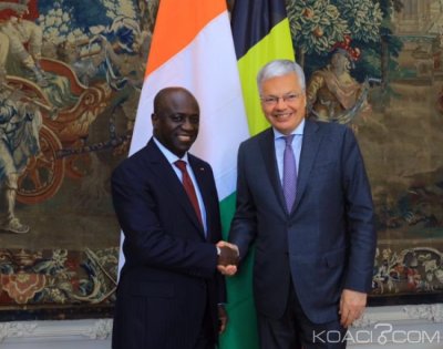 Côte d'Ivoire : Sommet des Affaires Afrique-UE, Amon Tanoh évoque la transformation sur place des produits ivoiriens avec son homologue Belge