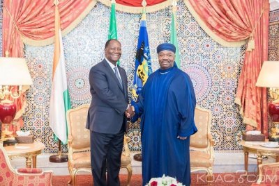 Côte d'Ivoire-Gabon: Ouattara retrouve Bongo à  Libreville après son accident de santé «il a bien récupéré» mais n'a pas pu l'accueillir à  l'aéroport