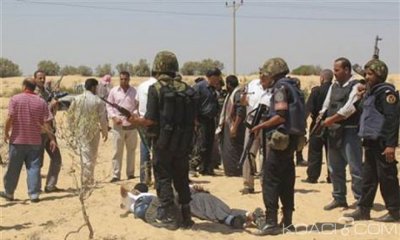Egypte:   Sinaï,14 terroristes présumés tués au Sinaï au lendemain d'un attentat revendiqué par Daech