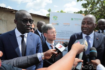 Côte d'Ivoire : Yamoussoukro, Gon Coulibaly pose la première pierre du deuxième Dispatching national financé à  plus de 25 milliards de FCFA par la BEI