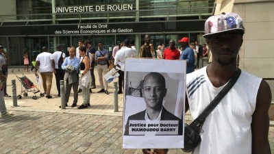 Guinée-France:  Marche en hommage au chercheur Mamoudou Barry à Rouen, la famille réclame justice