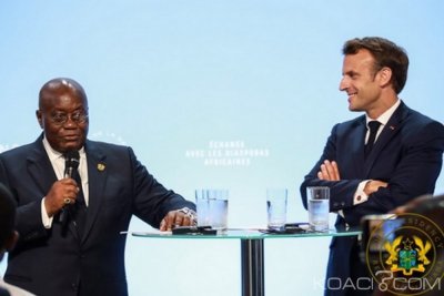 Ghana-France : Akufo-Addo chez Macron, avenir du F CFA et garanties aux investisseurs évoqués