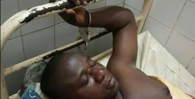 Côte d'Ivoire : Djekanou, pour avoir dit non à l'orpaillage clandestin dans son village, un homme tabassé se retrouve menotté sur le lit d'hôpital
