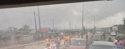 Côte d'Ivoire : Attécoubé, les travaux de déplacement des réseaux du 4è pont et  le calvaire des usagers