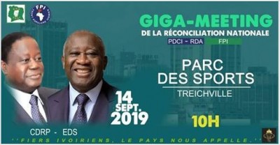 Côte d'Ivoire : Le meeting conjoint du PDCI-FPI aura lieu samedi au Parc des Sports de Treichville, selon le ministère des sports