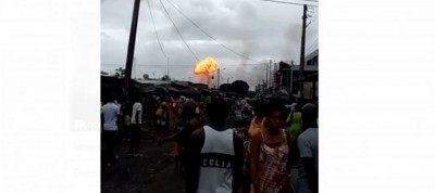 Côte d'Ivoire: A Marcory Anoumabo, un incendie se déclenche dans un entrepôt de vente de gaz, des blessés annoncés