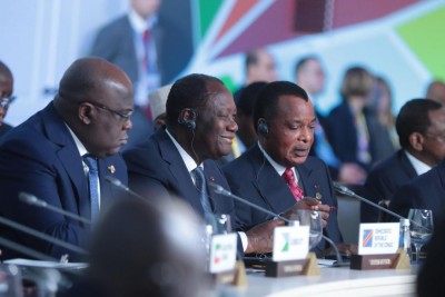 Côte d'Ivoire: 1er sommet Russie-Afrique, intervention d'Alassane Ouattara