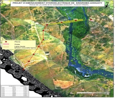 Côte d'Ivoire: Le montant de la purge des droits coutumiers du  projet d'aménagement hydroélectrique de Singrobo-Ahouaty fixé à 375 FCFA  le m2