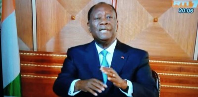 Côte d'Ivoire :  Message à la nation, Ouattara annonce une rencontre entre gouvernement, partis politiques et société civile à partir de janvier pour l'organisation des élections de 2020