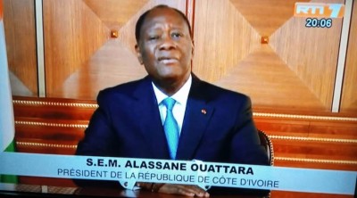Côte d'Ivoire :  Message à la nation, Ouattara à propos de l'actualité sécuritaire: « L'Etat sera là pour garantir la Paix si chèrement conquise ainsi que la sécurité des ivoiriens »