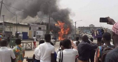 Côte d'Ivoire: À Yopougon, un célèbre maquis part en feu