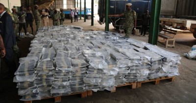 Côte d'Ivoire : Abengourou, 2,808 tonnes de cannabis saisies à un corridor par les se...