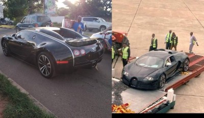 Zambie : L'arrivée d'une Bugatti Veyron à l'aéroport de Lusaka fait le buzz