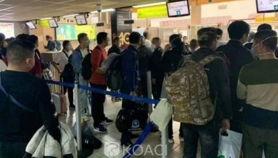 Côte d'Ivoire : Un avion avec des ressortissants chinois  débarque à Abidjan, les passagers mis en quarantaine