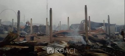 Côte d'Ivoire : À Lakota, le grand marché part en fumée, tension entre forces de l'ordre et populations