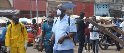 Côte d'Ivoire : Pour mettre fin au Coronavirus à Bouaké, les marchés pulvérisés par le Maire Djibo