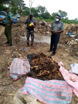 Côte d'Ivoire: Lutte contre le Covid-19 au marché de Man, la viande de brousse saisie et incinérée