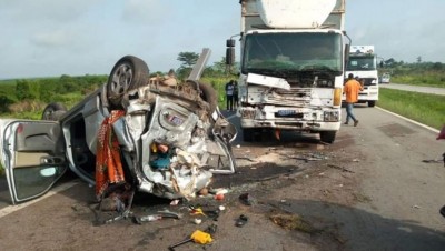 Côte d'Ivoire : Trois morts dans un accident de circulation