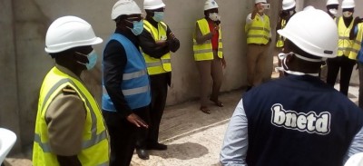 Côte d'Ivoire : Visitant les chantiers de la CAN 2023 à Bouaké, Danho Paulain : « Très bientôt, nous retrouverons nos stades »