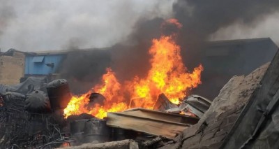 Côte d'Ivoire : Violent incendie à la zone industrielle de Yopougon suivi d'explosions
