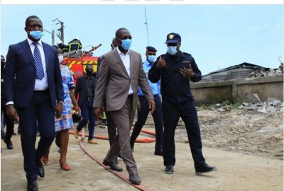 Côte d'Ivoire : Un mort dans l'incendie déclenché  à la Zone industrielle de Yopougon