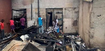 Côte d'Ivoire : Un incendie ravage le marché de Dimbokro, des magasins partent en fumée