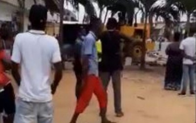 Côte d'Ivoire : Démolition des maquis et magasins au lieu de l'accident mortel à Cocody-Angré
