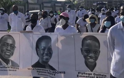 Côte d'Ivoire : Une semaine après le drame du chauffard de Cocody, ils marchent en la mémoire de la famille Adonis-Koffy