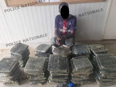 Côte d'Ivoire : 100 kilogrammes de drogue saisis à Songon dans une maison en construction