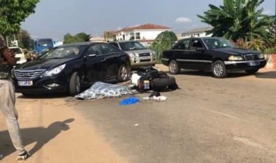 Côte d'Ivoire : Un motard meurt dans une collision avec une voiture à Cocody